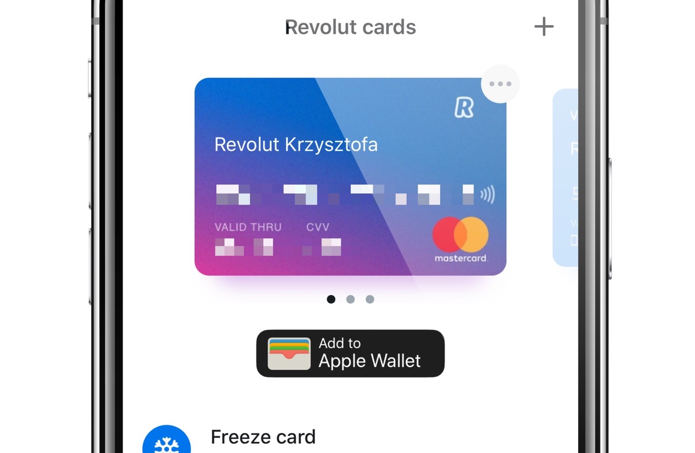 Add to Wallet Revolut